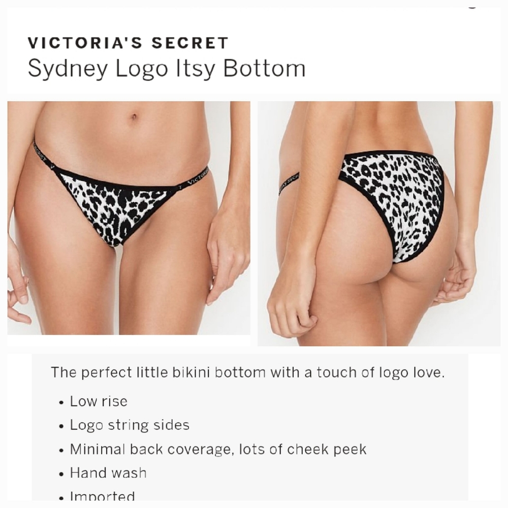 Victoria's secret very sexy Sydney logo itsy swim bikini bottom LARGE